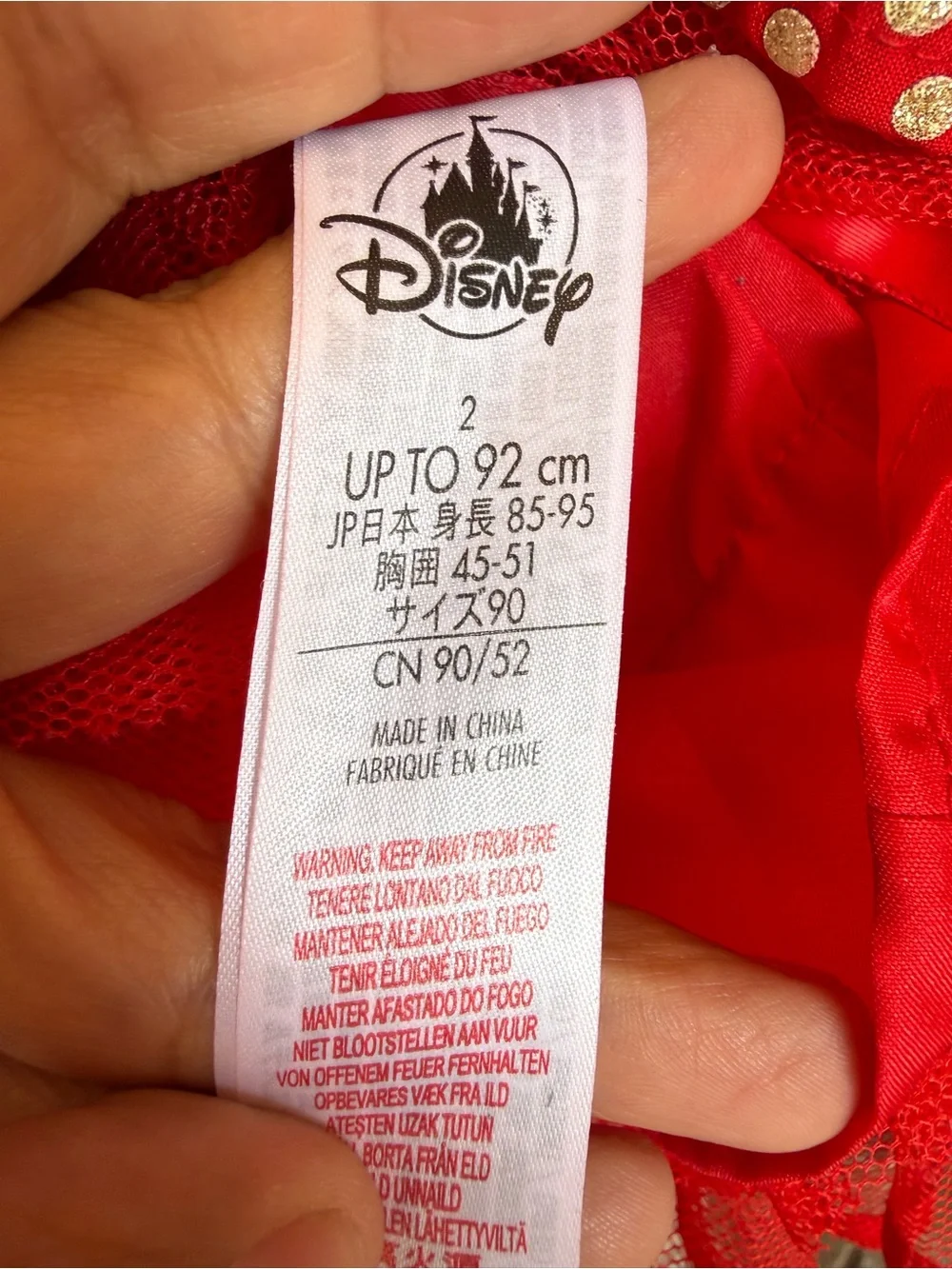 Disney Red Toddler Dress